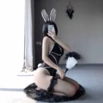 Cosplay sexy backless bunny onesie